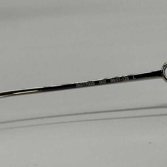 NEW GUCCI WOMEN SHIELD GG1700S 002 SUNGLASSES SILVER GREY GUCCI EYEWEAR - Picture 9 of 11